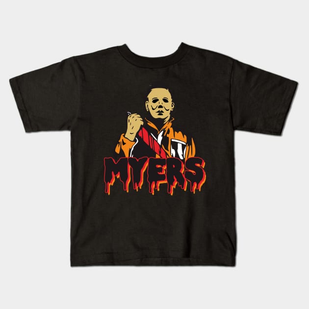 myers Kids T-Shirt by TamaJonson